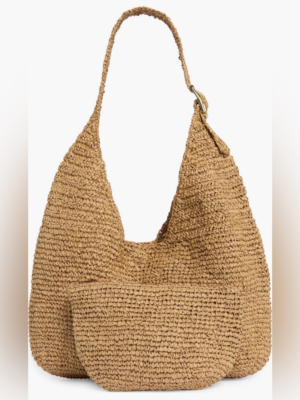 Collection XIIX Handwoven Straw Tote in Natural Tan - Picture 3 of 4